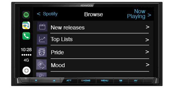Spotify app for in-car music playback DMX7017DABS
