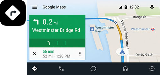 Android Auto Google Maps - Kenwood 