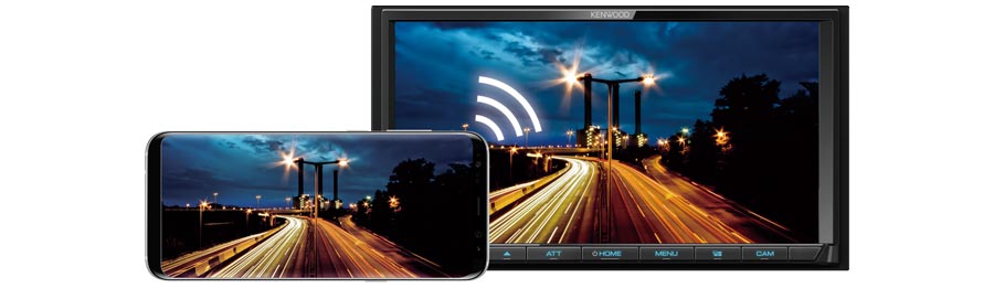 DMX8020DABS Wired or Wireless Android smartphone mirroring