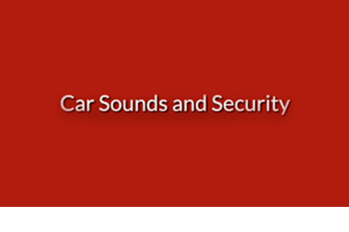 Car Sounds and Security Logo