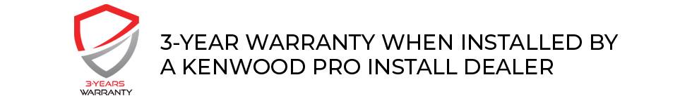 3-year warranty offered by KENWOOD DNR992RVS