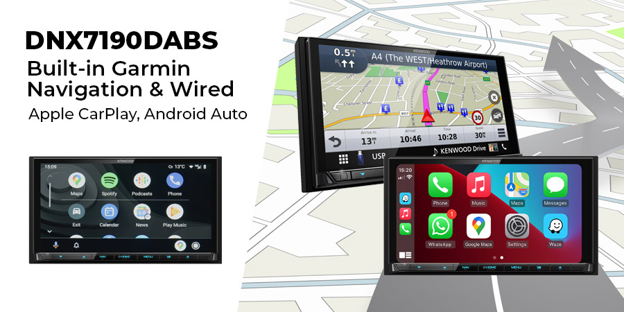 Garmin navigation, Apple CarPlay, Android Auto, Android mirroring DNX7190DABS